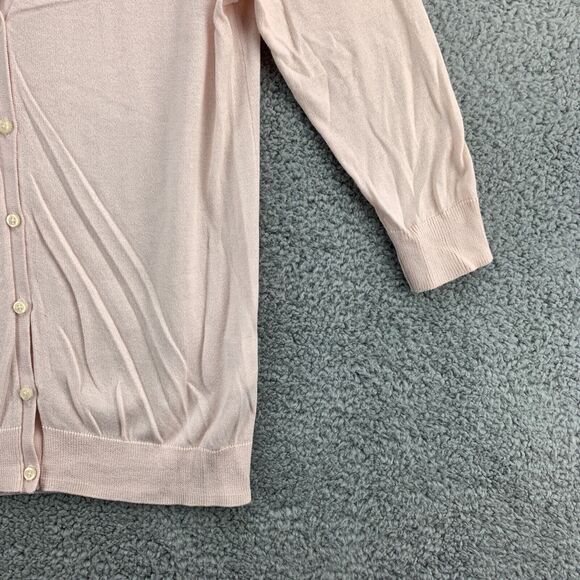 Old Navy Women's Cardigan Sweater Medium Pink V Neck Button Up Long Sleeve - Picture 4 of 10